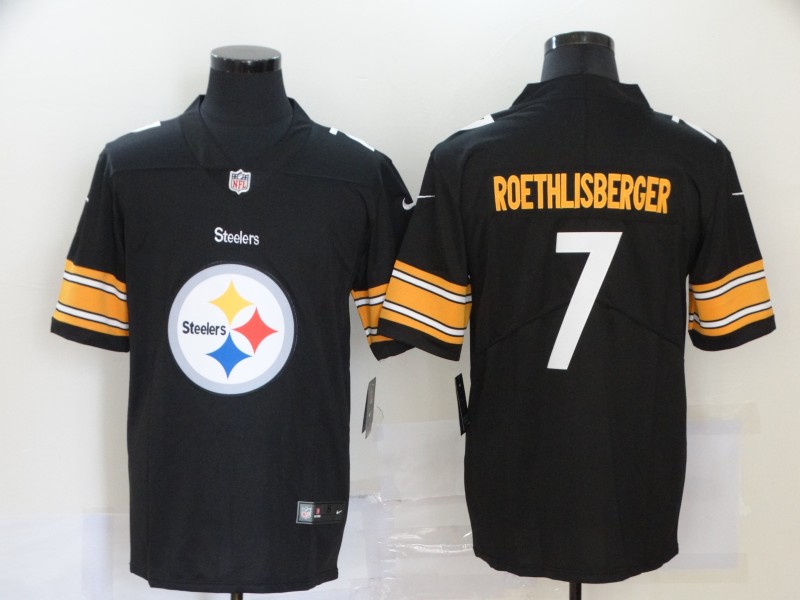 2019 Men Pittsburgh Steelers 7 Roethlisberger black Nike Vapor Untouchable Limited NFL fashion Jersey 5